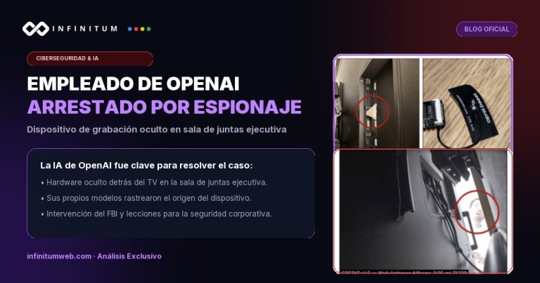 Empleado de OpenAI arrestado por instalar un dispositivo de grabacion en una sala ejecutiva